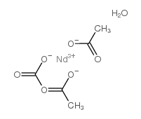 乙酸钕(III) 水合物 结构式