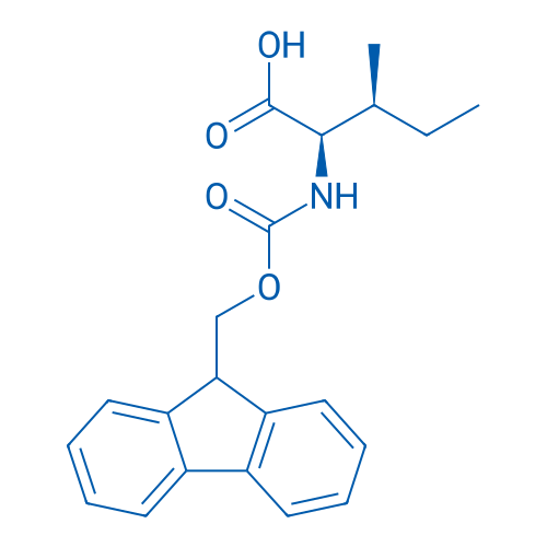 Fmoc-D-别异亮氨酸 结构式