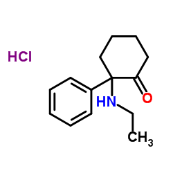 2-(乙氨基)-2-苯基环己酮盐酸盐 结构式
