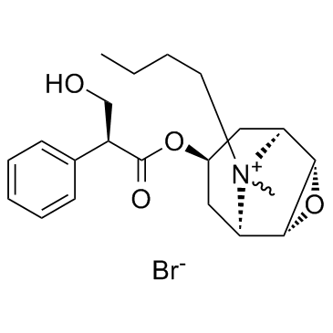 丁溴东莨菪碱 结构式