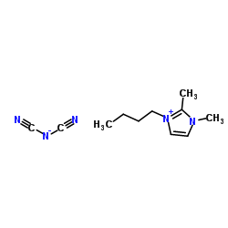 1-丁基-2,3-二甲基咪唑二氰胺盐 结构式