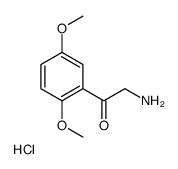 2-氨基-1-(2,5-二甲氧基苯基)乙酮盐酸盐 结构式