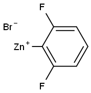 2,6-二氟苯基溴化锌 溶液 结构式
