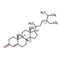 豆甾-4-烯-3-酮 结构式