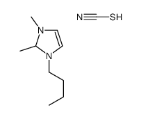 1-丁基-2,3-二甲基咪唑硫氰酸盐 结构式
