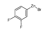 3,4-二氟苯基溴化锌 结构式
