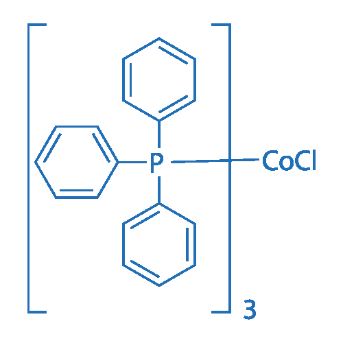 三(三苯基膦)氯化钴(I) 结构式