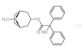 二苯乙醇酸莨菪酯盐酸盐 结构式