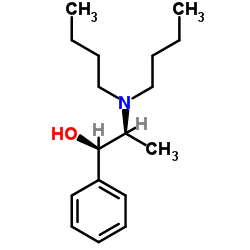(1R,2S)-2-(二丁氨基)-1-苯基-1-丙醇 结构式