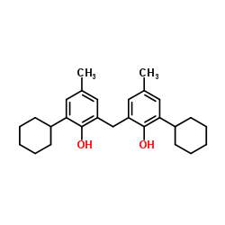 2,2＇-甲亚基双(6-环己基-对甲酚) 结构式