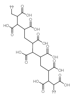 马来酸-丙烯酸共聚物 结构式