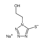 1-(2-羟基乙基)-1H-四唑-5-基硫醇钠盐 结构式