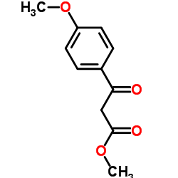 3-(4-甲氧基苯基)-3-氧代丙酸甲酯 结构式