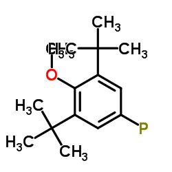 3,5-二叔丁基-4-甲氧基苯基膦 结构式