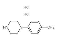 1-(4-甲苯基)哌嗪二盐酸盐 结构式