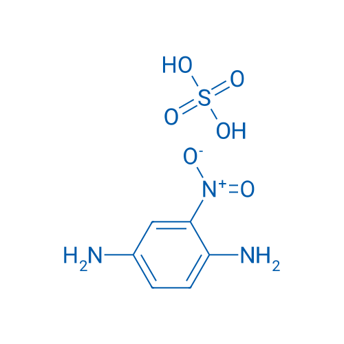 2-硝基-1,4-苯二胺硫酸盐 结构式