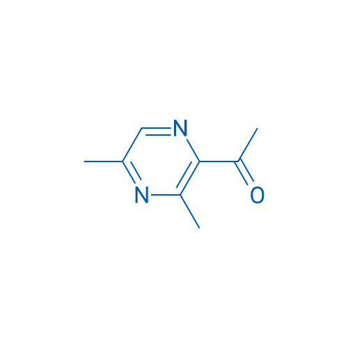 2-乙酰基-3,5(6)-二甲基吡嗪 结构式