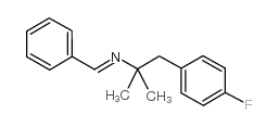 N-苯亚甲基-1,1-二甲基-2-(4-氟苯基)乙胺 结构式