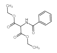 苯甲酰氨基丙二酸二乙酯 结构式