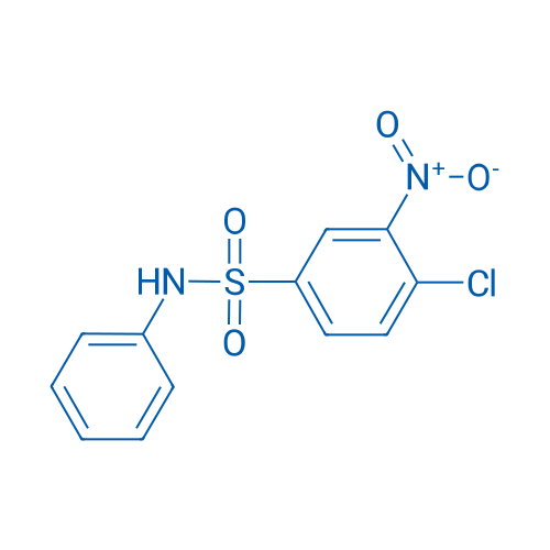 4-氯-3-硝基-N-苯基苯磺酰胺 结构式