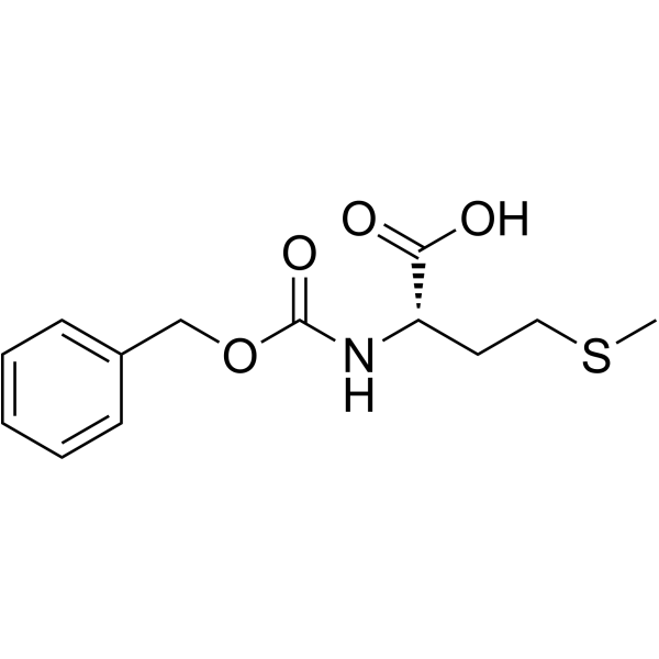 N-苄氧羰基-L-甲硫氨酸 结构式