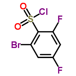 2-溴-4,6-二氟苯磺酰氯 结构式