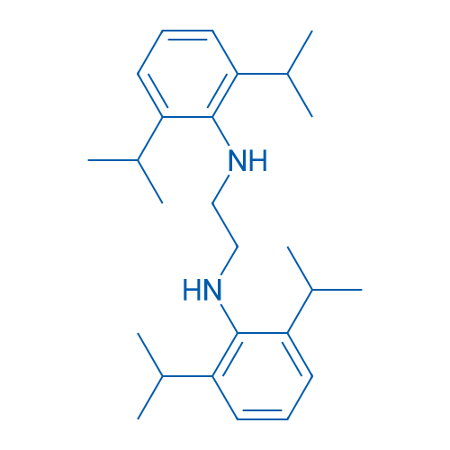 N,N'-二(2,6-二异丙基苯基)乙二胺 结构式