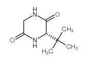 (S)-3-叔丁基-2,5-哌嗪二酮 结构式