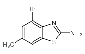 2-氨基-4-溴-6-甲基苯并噻唑 结构式
