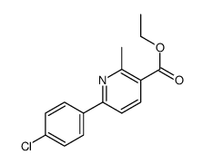 6-(4-氯苯基)-2-甲基烟酸乙酯 结构式