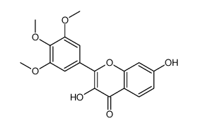 3,7-二羟基-3',4',5'-三甲氧基黄酮 结构式