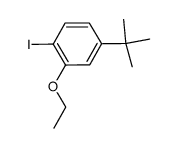 4-(叔丁基)-2-乙氧基-1-碘苯 结构式