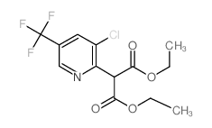 2-(3-氯-5-(三氟甲基)吡啶-2-基)丙二酸二乙酯 结构式
