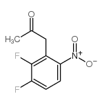 1,2-二氟-3-乙酰甲基-4-硝基苯 结构式