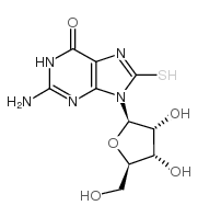 8-巯基鸟苷 结构式