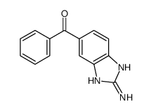 (2-氨基-1H-苯并[d]咪唑-5基)-苯甲酮 结构式