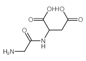 甘氨酰-D-天冬氨酸 结构式