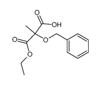 2-Methyl-2-(phenylMethoxy)propanedioic Acid 1-Ethyl Ester 结构式
