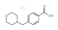 4-(吗啉甲基)苯甲酸盐酸盐 结构式