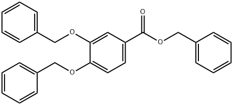 3,4-二(苄氧基)苯甲酸苄酯 结构式