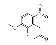 1-(2-氟-3-甲氧基-6-硝基苯)-2-丙酮 结构式