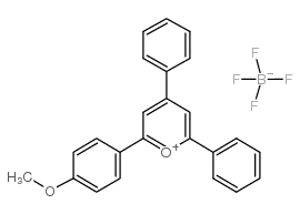 2-(4-甲氧基苯基)-4,6-二苯基吡喃翁四氟硼酸盐 结构式