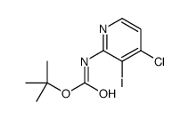 叔丁基 4-氯-3-碘吡啶-2-基氨基甲酸酯 结构式