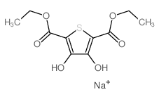 3,4-二羟基噻吩-2,5-二羧酸二乙基酯二钠盐 结构式