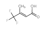 3-(三氟甲基)丁烯酸 结构式