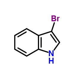 3-溴吲哚 结构式