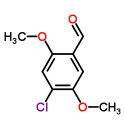 4-氯-2,5-二甲氧基-苯甲醛 结构式