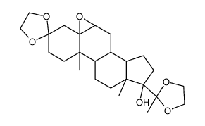 (5α,6α)-Epoxy-17α-hydroxy-pregnane-3,20-dione-3,20-bis(ethyleneketal) 结构式