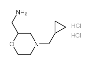 C-(4-环丙基甲基-吗啉-2-基)-甲基胺双盐酸盐 结构式
