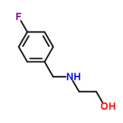2-((4-氟苄基)-氨基)-乙醇 结构式